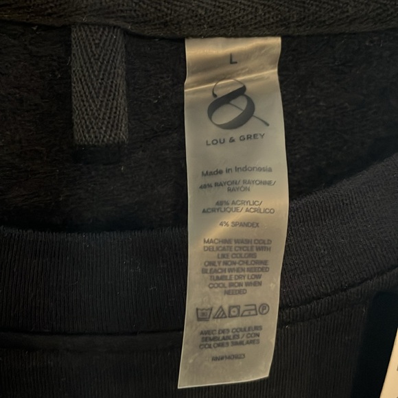 Lou and Grey Black Long Sleeve Sweatshirt - Picture 3 of 4